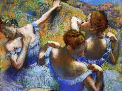 1898 Blue Dancers - Edgar Degas - Pushkin Museum Moscow Russia