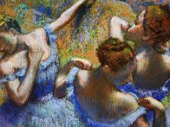 1898 Blue Dancers detail - Edgar Degas - Pushkin Museum Moscow Russia