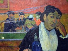 1888 Night Cafe at Arles (Madame Ginoux) Close Up - Paul Gauguin Pushkin Museum Moscow Russia