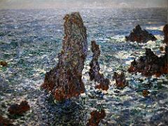 1886 The Pyramides at Port-Coton, Rough Sea - Claude Monet - Pushkin Museum Moscow Russia