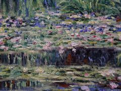 1899 White Water Lilies detail 2 - Claude Monet - Pushkin Museum Moscow Russia