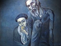 1903 Old Jew and a Boy (Blind Beggar with a Boy) - Pablo Picasso - Pushkin Museum Moscow Russia