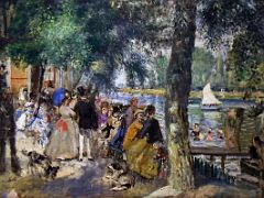 1869 Bathing on the Seine (La Grenouillere) - Pierre-Auguste Renoir - Pushkin Museum Moscow Russia