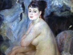 1876 Female Nude (Nude Woman Sitting on a Couch) - Pierre-Auguste Renoir - Pushkin Museum Moscow Russia