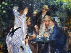 1876 In the garden (Under the trees of Moulin de la Galette) - Pierre-Auguste Renoir - Pushkin Museum Moscow Russia