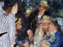 1876 In the garden (Under the trees of Moulin de la Galette) detail - Pierre-Auguste Renoir - Pushkin Museum Moscow Russia