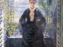 1876 Portrait of Madame Choquet by the window - Pierre-Auguste Renoir - Pushkin Museum Moscow Russia