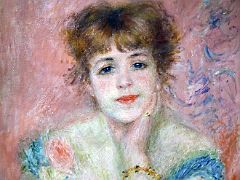 1877 Portrait of the Actress Jeanne Samary - Pierre-Auguste Renoir - Pushkin Museum Moscow Russia