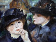 1880-82 Young Girls in black (Young Women in Black) detail - Pierre-Auguste Renoir - Pushkin Museum Moscow Russia