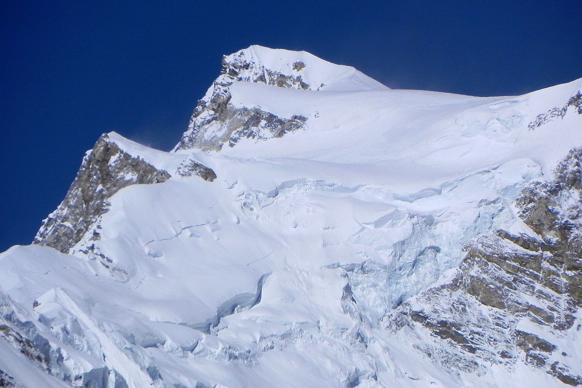 12 Shishapangma Summit And East Face Close Up From Plateau As Trek ...