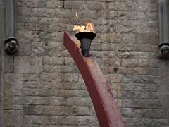 08C The eternal flame beside the Basilica Santa Maria del Mar Barcelona Spain