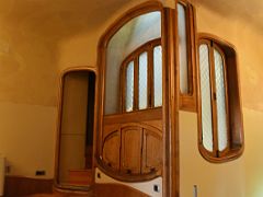 12A Decorative Carved Wooden Windows Casa Batllo Gaudi Barcelona Spain