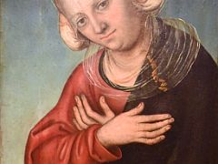 04 1514 Saint Anne with the Duchess Barbara of Saxony as Donor - Lucas Cranach the Elder - Museu Nacional Art de Catalunya Barcelona Spain