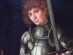 07B 1514 Saint George - Lucas Cranach the Elder - detail - Museu Nacional Art de Catalunya Barcelona Spain