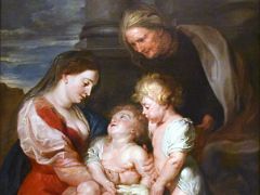 01A 1618 Virgin and Child with Saint Elizabeth and the Young Saint John - Peter Paul Rubens - Museu Nacional Art de Catalunya Barcelona Spain