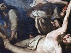 06B 1644 Martyrdom of Saint Bartholomew - Ribera - detail - Museu Nacional Art de Catalunya Barcelona Spain