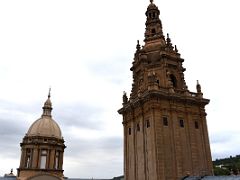 04C The towers over the Oval Hall were modeled on Santiago de Compostela Cathedral at the Museu Nacional d Art de Catalunya Palau Nacional building Barcelona Spain