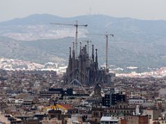 07B Basilica de la Sagrada Familia from Museu Nacional d Art de Catalunya Barcelona Spain