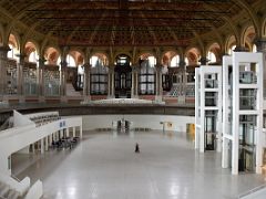 09A Sala Oval Hall is a large hall for social events with a monumental pipe organ at the Museu Nacional d Art de Catalunya Palau Nacional building Barcelona Spain