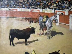 04 1886 Bulls (Dead Horses) - Ramon Casas - Casas painted a bullfight whent 20 training in Paris - Museu Nacional Art de Catalunya Barcelona Spain