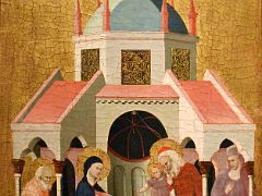 11 1330 Presentation of Jesus at the Temple - Master of the Cini Madonna - Museu Nacional Art de Catalunya Barcelona Spain