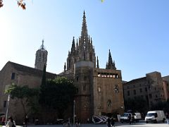 01A The Cathedral of the Holy Cross and Saint Eulalia is the Gothic cathedral and seat of the Archbishop of Barcelona Spain