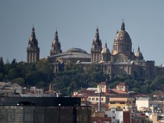 11E Museu Nacional d Art de Catalunya from the roof of the Barcelona Cathedral Spain