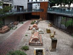 03 MUHBA Via Sepulcral Romana Roman burial tombs just off La Rambla Barcelona Spain