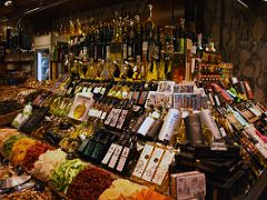 05B Olive Oil stand at La Boqueria La Rambla Barcelona Spain