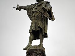 15 At the very top of the Columbus monument stands a 7m bronze statue of Columbus sculpted by Rafael Atche La Rambla Barcelona Spain