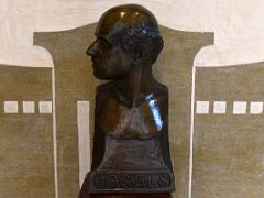 11C Bust of Pablo Casals in Lluis Millet Hall Palau de la Musica Catalana Barcelona Spain