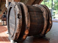 08C An old historical wine barrel Cavas Codorniu Penedes wine tour near Barcelona Spain
