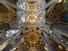 20A Tree pillars lead to the ceiling Sagrada Familia Barcelona Spain