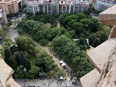 28A Plaza de la Sagrada Familia from Passion Tower Sagrada Familia Barcelona Spain