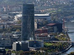 03B Torre Iberdrola And San Mames Stadium Close Up From Mount Artxanda Bilbao Spain