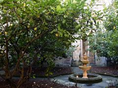 05B Cloister Garden Of The Santiago Cathedral Catedral Old Town Casco Viejo Bilbao Spain