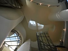 01B Looking Up At The Frank Gehry Designed Atrium Guggenheim Bilbao Spain