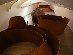 03A The Matter of Time - Richard Serra 1994–2005 panoramic view of the entire group of sculptures Guggenheim Bilbao Spain