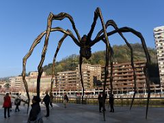 03B Maman by Louise Bourgeois 2001 is a monumental steel spider almost 9 meters tall Guggenheim Bilbao Spain