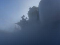 05C You cannot see anything as the fog gets higher and higher Fog Sculpture #08025 (F.O.G.) 1998 by Fujiko Nakaya Guggenheim Bilbao Spain