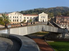 08 Crossing The Pasarela Pedro Arrupe To University Universidad de Deusto Bilbao Spain