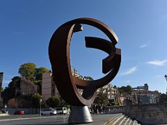 04 Escultura Variante Ovoide de la Desocupacion de la Esfera - Jorge Oteiza sculpture 1958 Old Town Casco Viejo Bilbao Spain