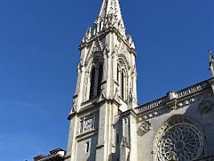 09A Santiago Cathedral Catedral was built in 15C with a neo-Gothic tower and facade Old Town Casco Viejo Bilbao Spain