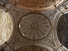 04A Intricately Carved Transept Ceiling Mezquita Mosque Cathedral Cordoba Spain