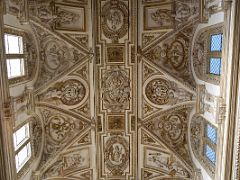 05B Ornate Ceiling above the choir stalls Mezquita Mosque Cathedral Cordoba Spain