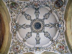 03A Ornate Ceiling At The Entrance Door Of The Bell Tower Mezquita Mosque Cathedral Cordoba Spain