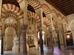 01B The architects incorporated a number of Roman columns in a Moorish design with choice capitals in the Mezquita Mosque Cordoba Spain