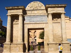 01B Puerta del Puente Gate of the Bridge is a Renaissance gate entering the city from the Roman Bridge Cordoba Spain