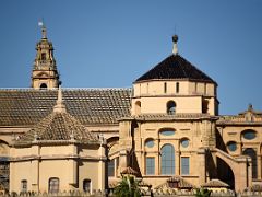 03B Mezquita Mosque-Cathedral And Torre Campanario Bell Tower Close Up From Roman Bridge Cordoba Spain