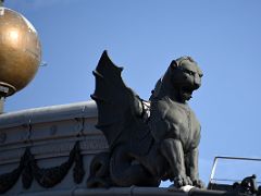 02B A Winged Lion Close Up On Top Of The Atocha Railway Station Building Madrid Spain